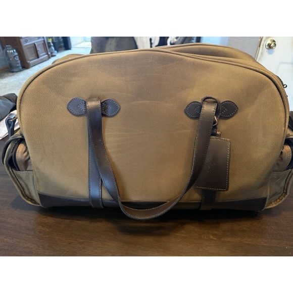 Polo Ralph Lauren Other - Polo Ralph Lauren Vintage Duffle/ Weekender Bag In Brown Canvas With Leather